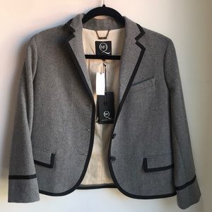Alexander McQueen Gray Wool Blazer